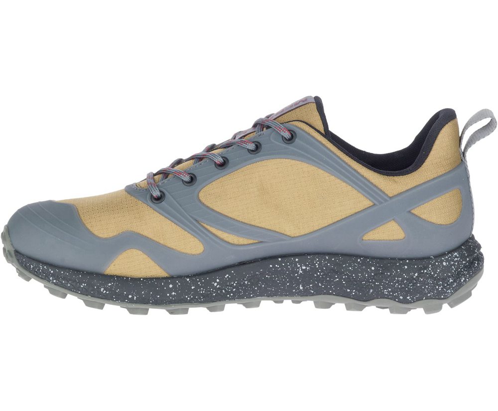 Merrell Hiking Shoes Yellow/Grey - Altalight Waterproof - Mens 36QGBPAZD